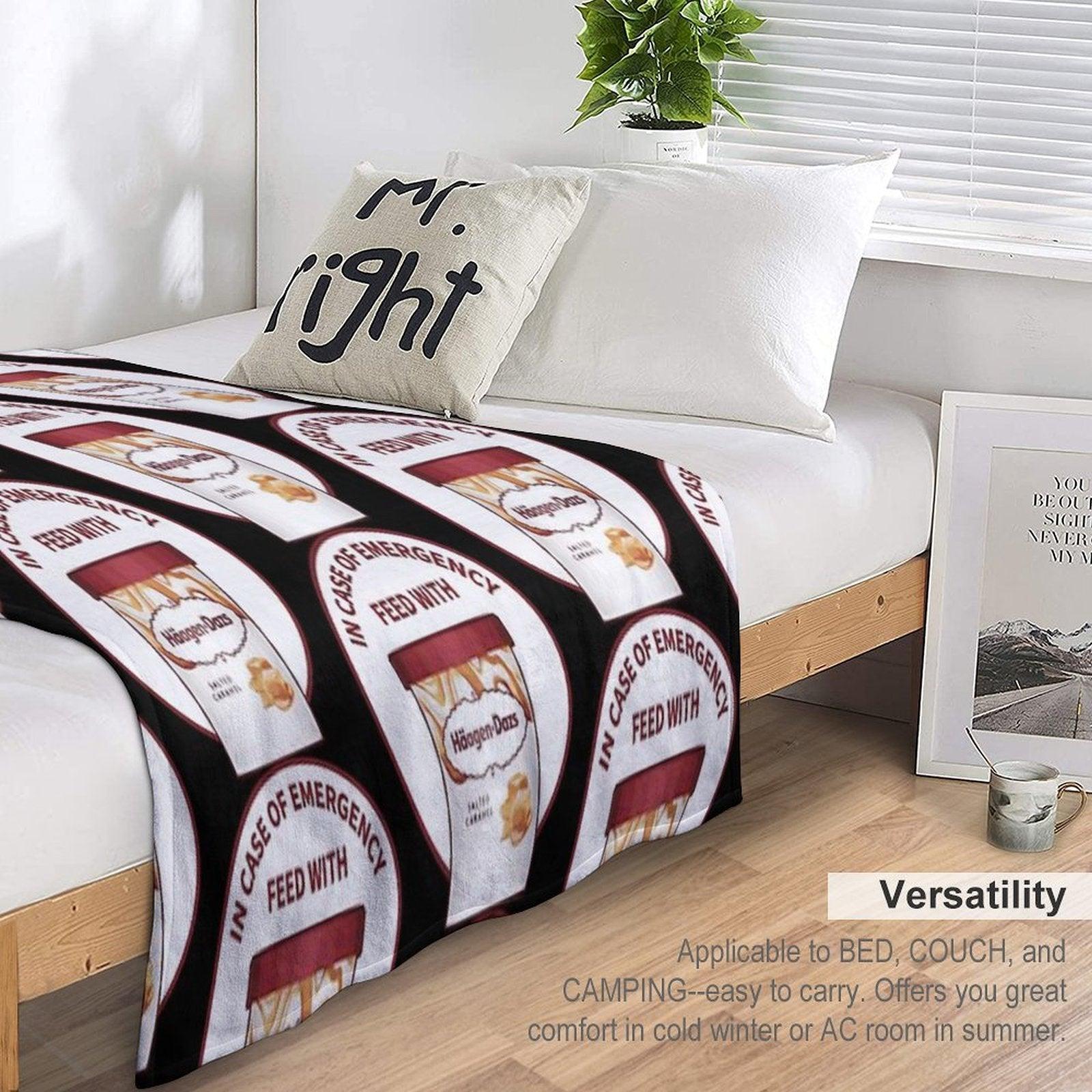 In Case Of Emergency Feed With Haagen-Dazs Throw Blanket