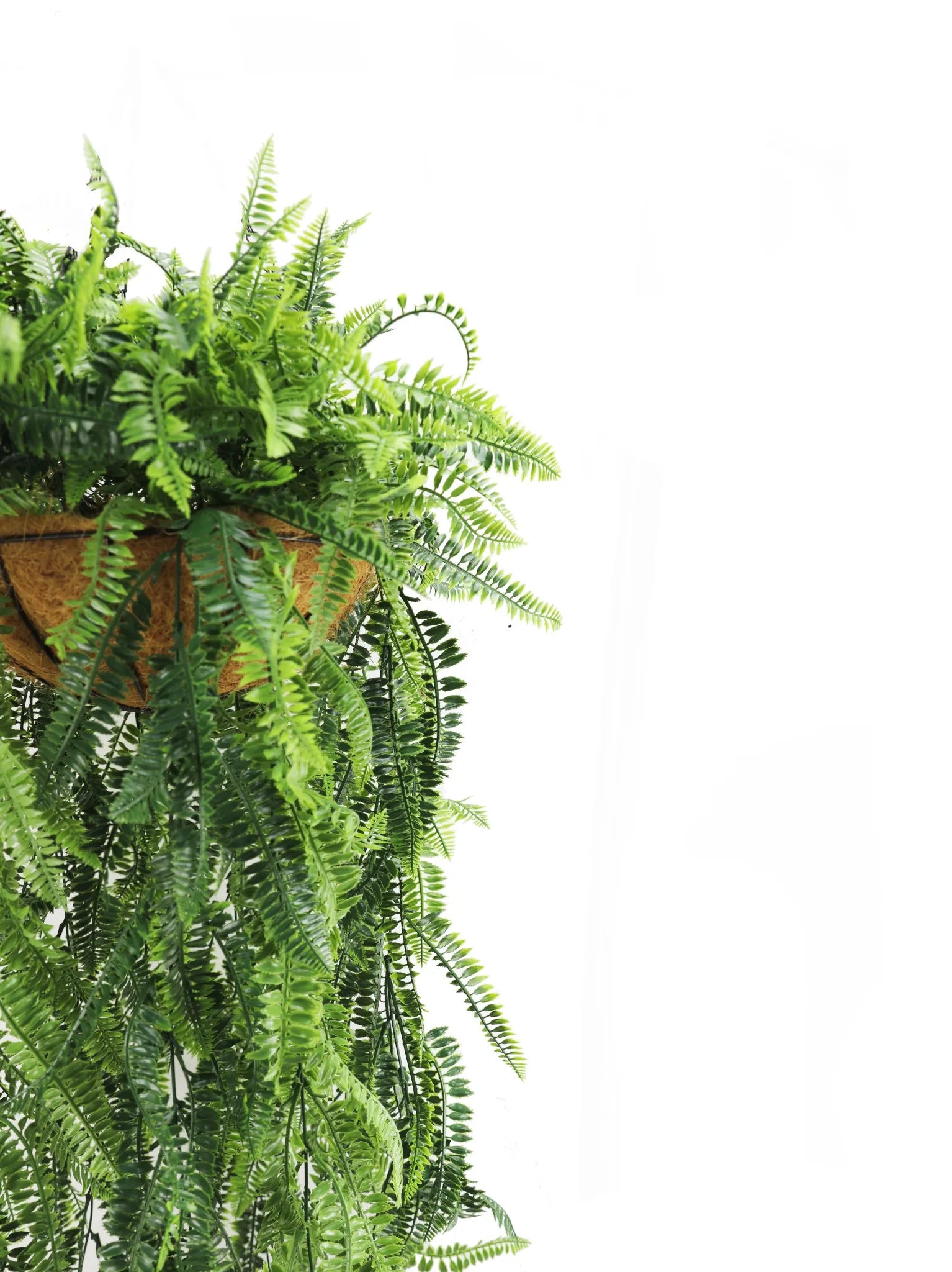 Fern Artificial Hanging Basket 17.7×49.2in – UV Resistant