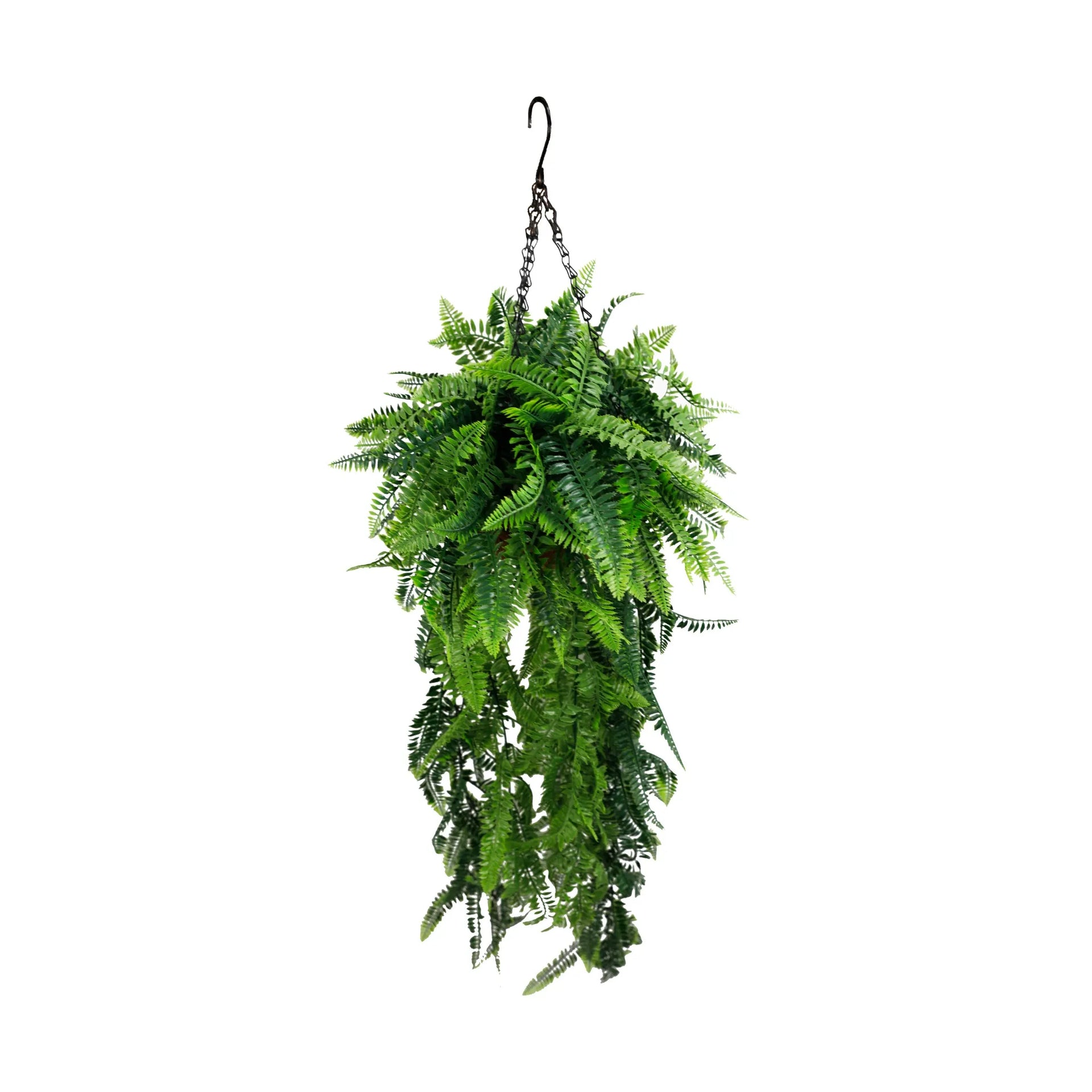 Fern Artificial Hanging Basket 17.7×49.2in – UV Resistant