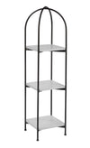 3 TIER WOOD & METAL SHELF