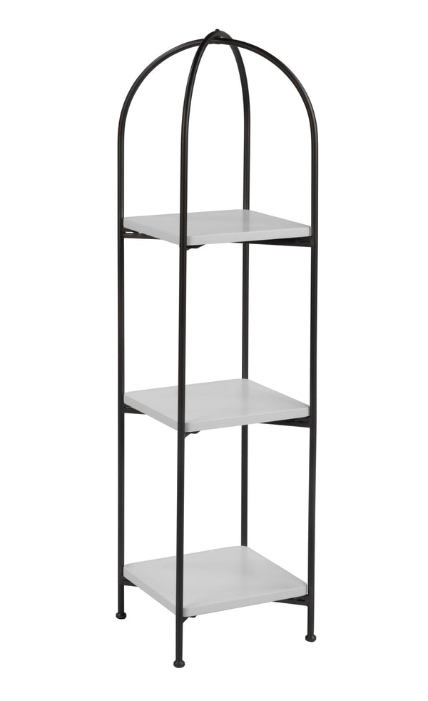 3 TIER WOOD & METAL SHELF