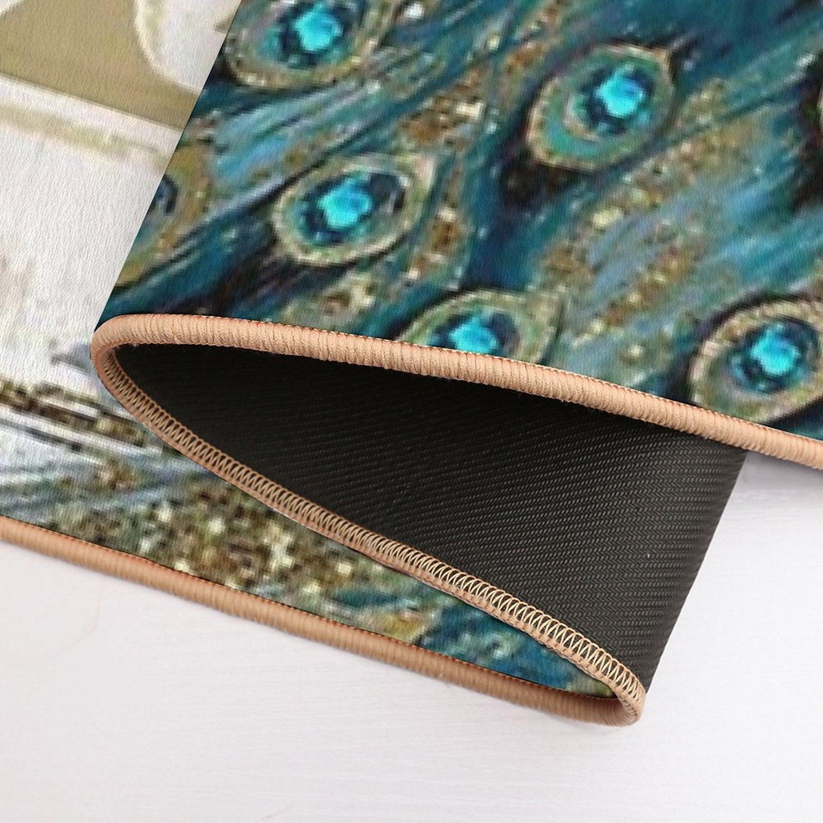 Peacock Jewels Bath Mat