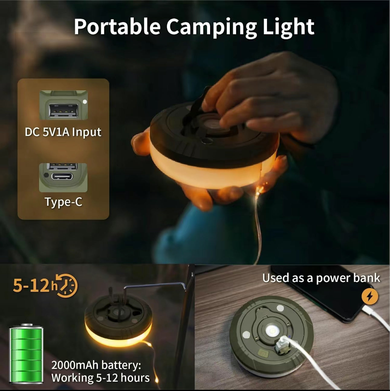 GlowTrail 4-in-1 Camping Light