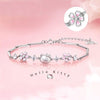 Sakura Hello Kitty Bracelet Women's HelloKitty Simple and Versatile Flower - silver white