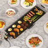 27 Inch Large Electric Griddle Nonstick BBQ Grill with Adjustable Temperature-S