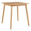27.5 Inch Square Bamboo Dining Table for 2-4 People-Natural - Natural
