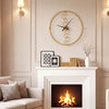 27 Inch Large Wall Clock for Living Room Bedroom Kitchen-Yellow