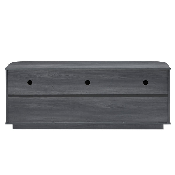 Ripple Modern TV Console – Soft Curves, Natural Wood Look