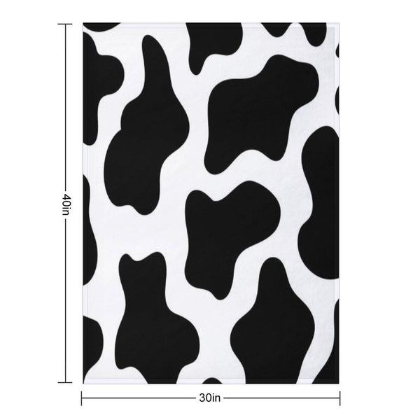 Cow Print Velvety-soft Throw Blanket