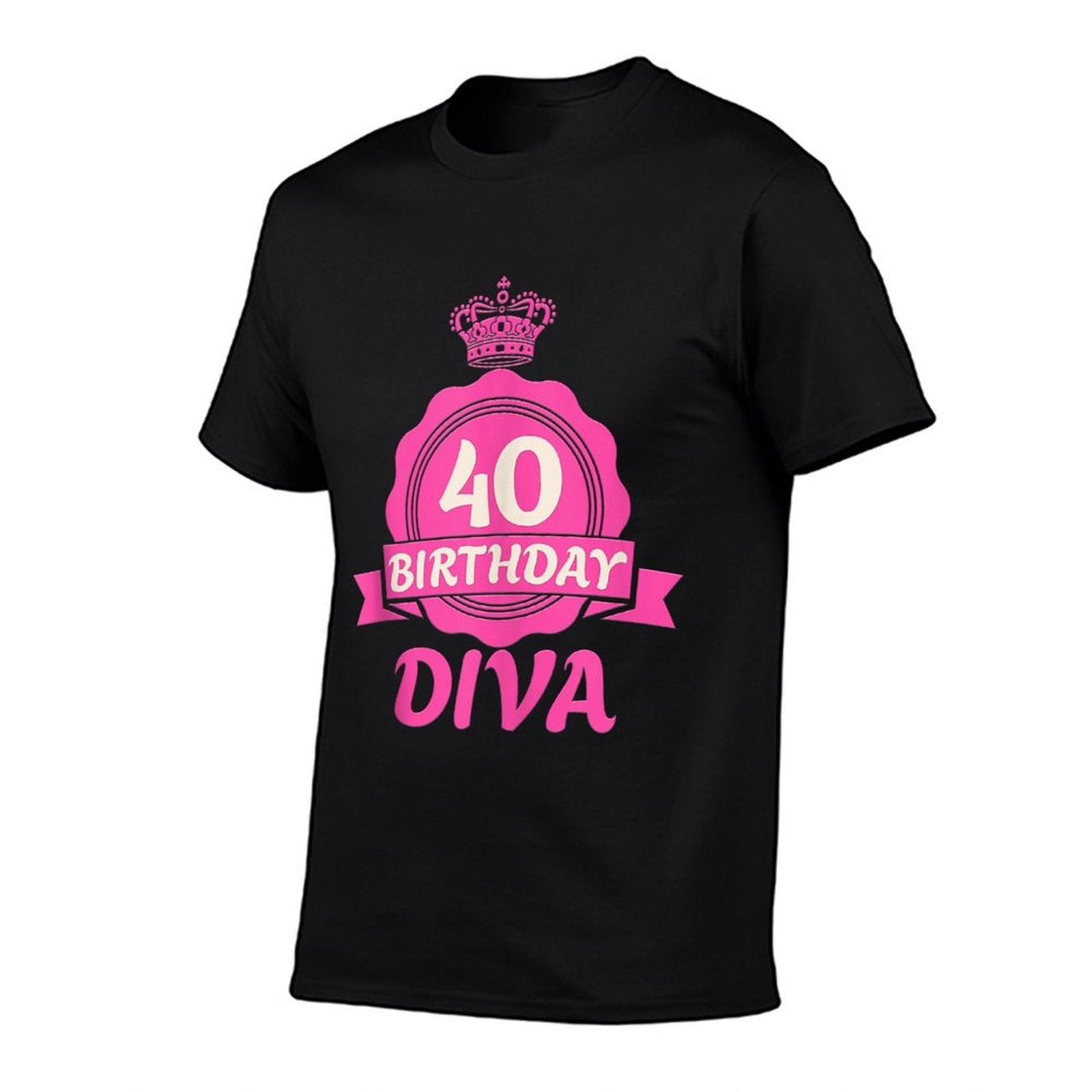 40th Birthday 40 BIRTHDAY DIVA 40 Years Women  Classic T-Shirt