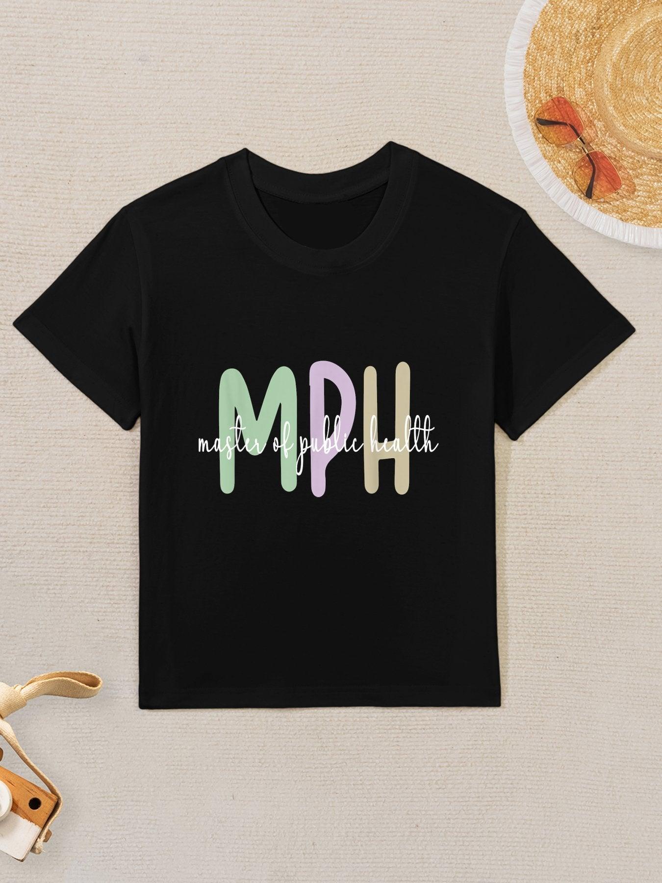 MPH Appreciation Public Health Graduation Master's Degree Kids T-Shirt