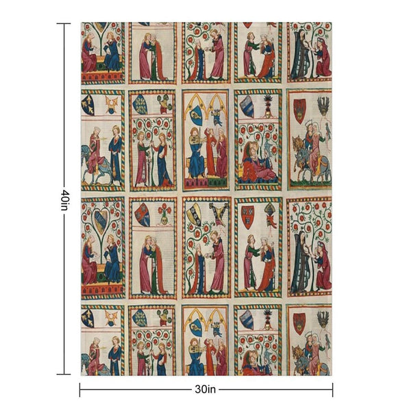 Codex Manesse Durable Throw Blanket