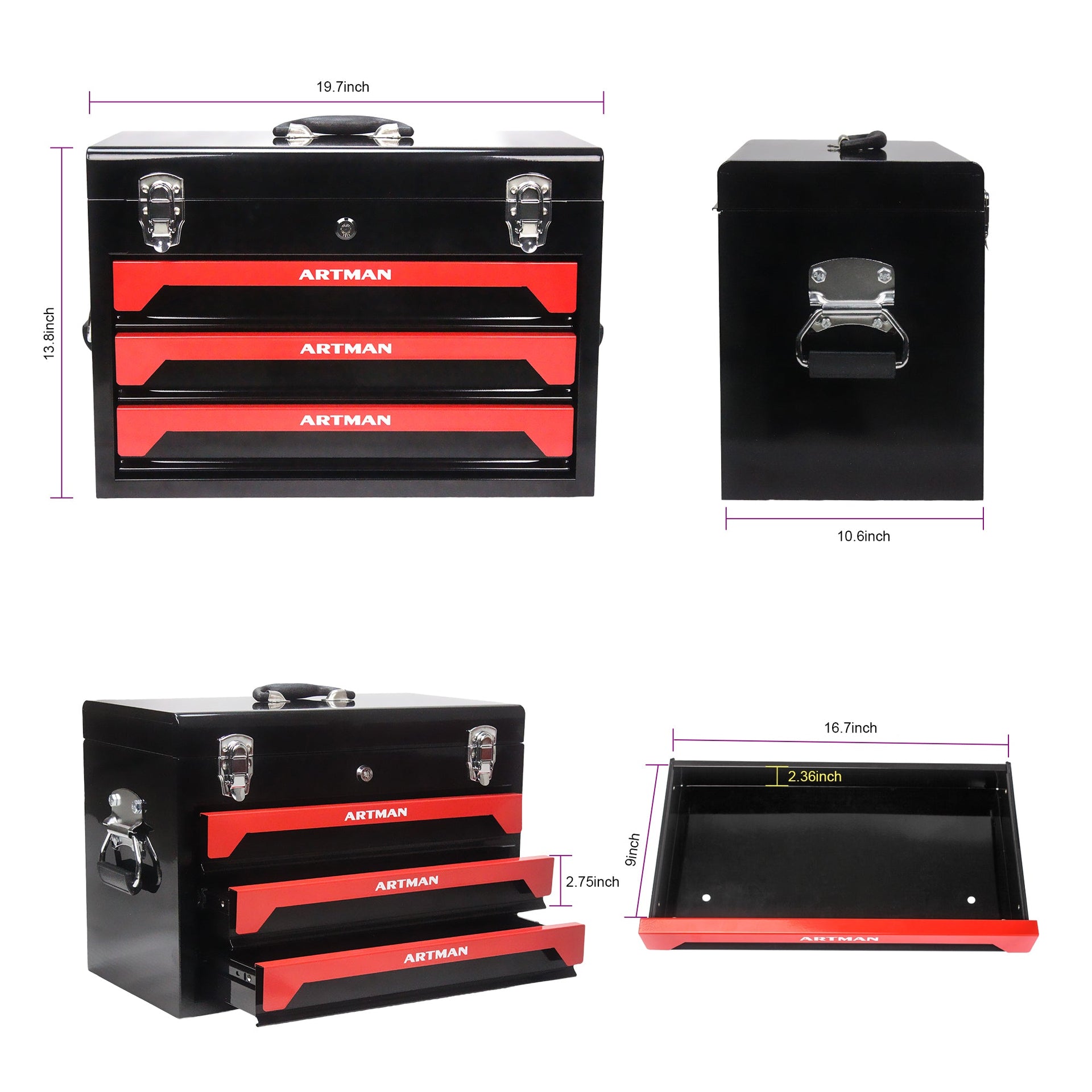 3 Drawers Tool Box V.I.P Digital Presence