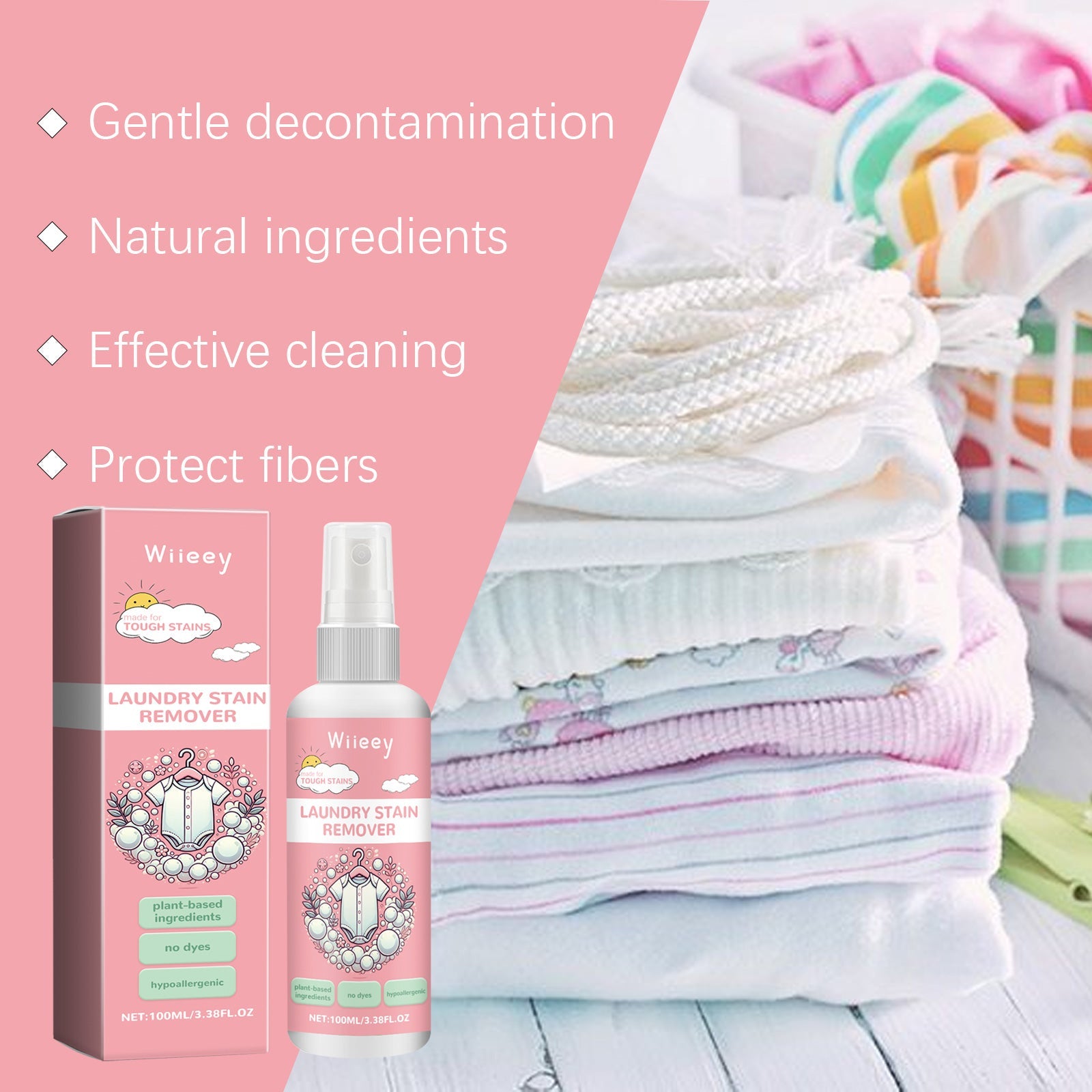Baby Clothes Detergent Mild Formula Soft Detergent For Deep Cleaning Baby Clothes