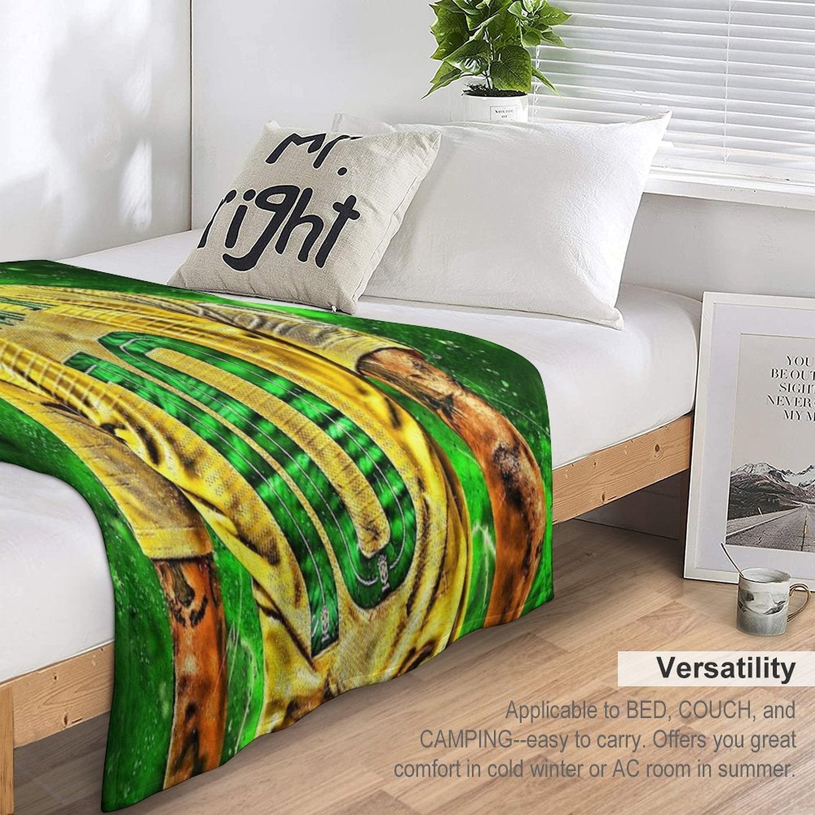 Neymar National Team Sustainable Throw Blanket