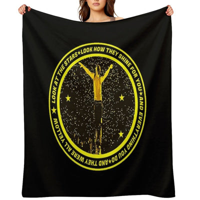 Coldplay Yellow Lyrics Eco-conscious Throw Blanket