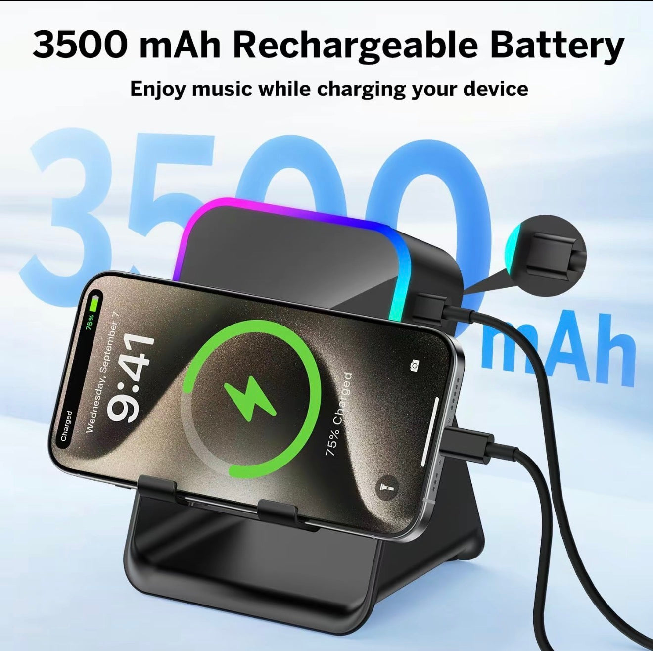 GlowAmp 5-in-1 Speaker Stand V.I.P Digital Presence