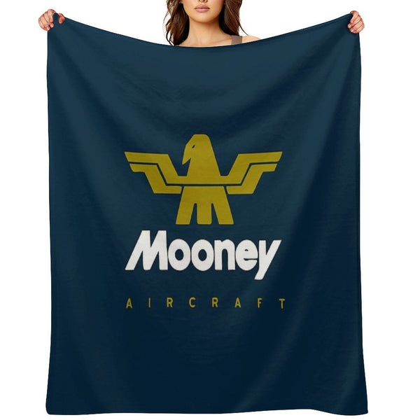 Mooney Aircraft Plush Throw Blanket