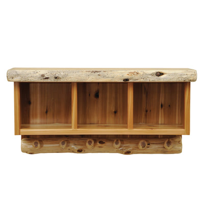 Cedar Log Hanging Locker