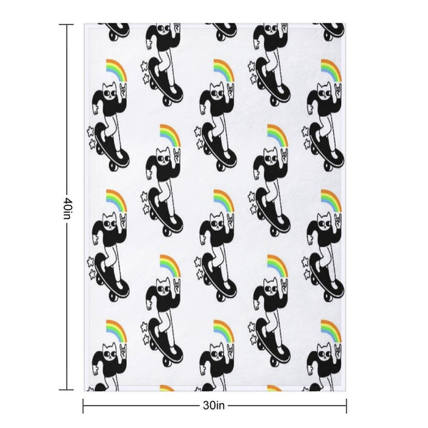 Coolest Cat Multi-functional Throw Blanket