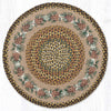 Pinecone Needles Round Patch Rug