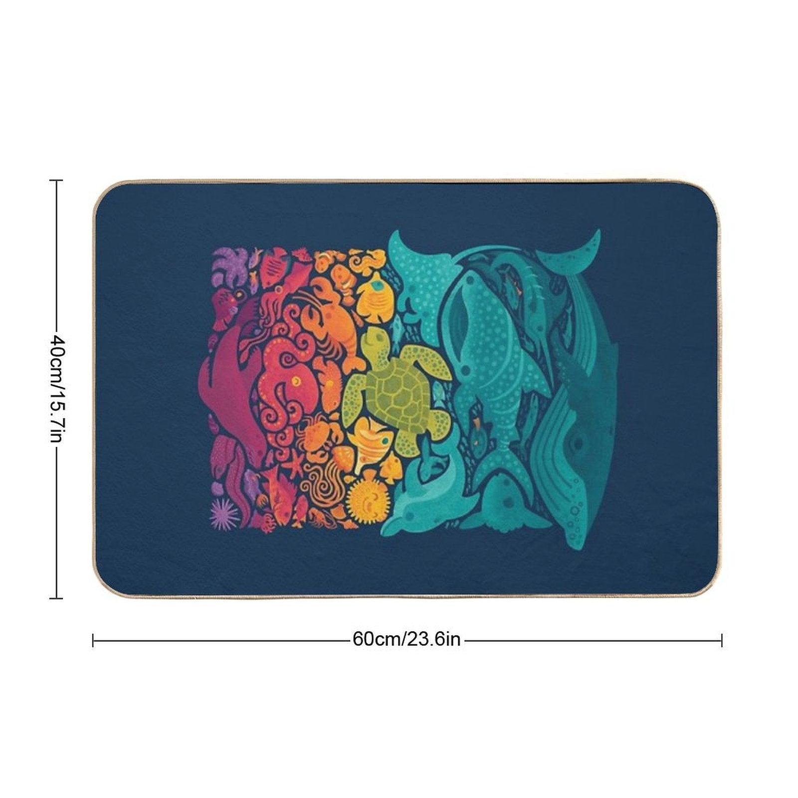 Aquatic Spectrum Bath Mat