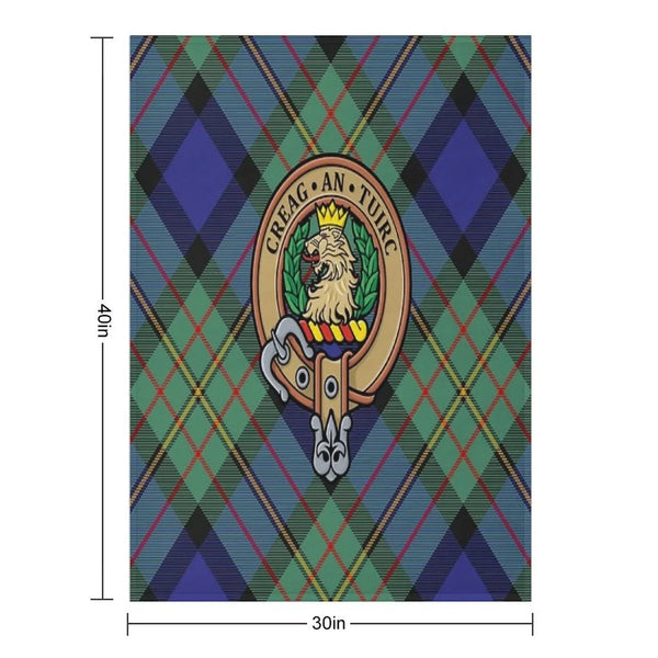 Clan MacLaren Crest Throw Blanket
