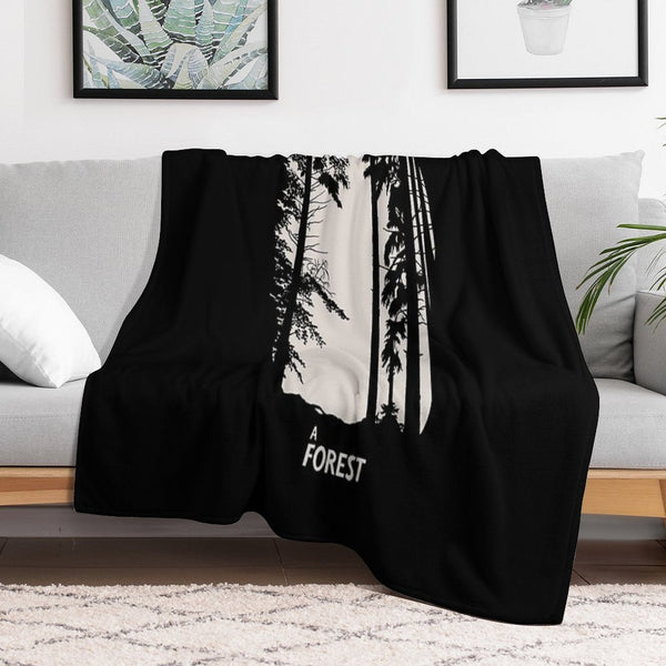 The Cure A Forest Velvety-soft Throw Blanket