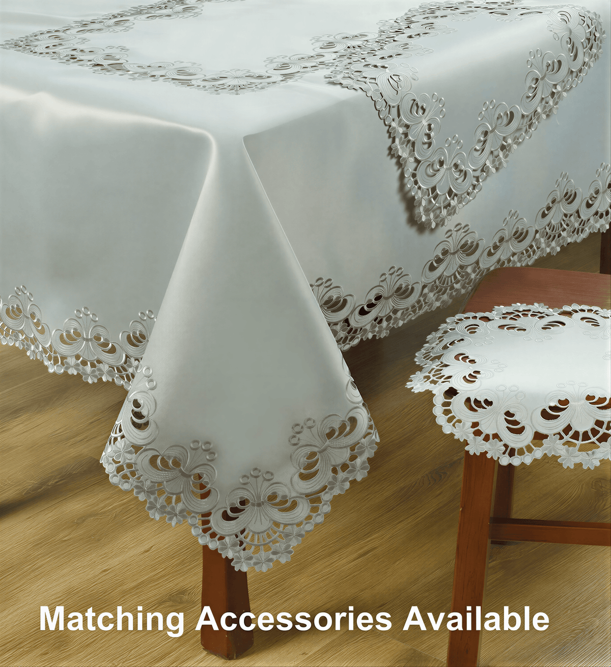 Embroidered Placemats - Gray European Embroidery Dining Table Mats | Rustic & Vintage