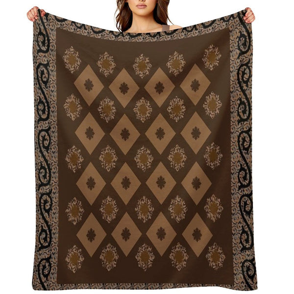 Decorative Abstract Design Multi-functional Throw Blanket