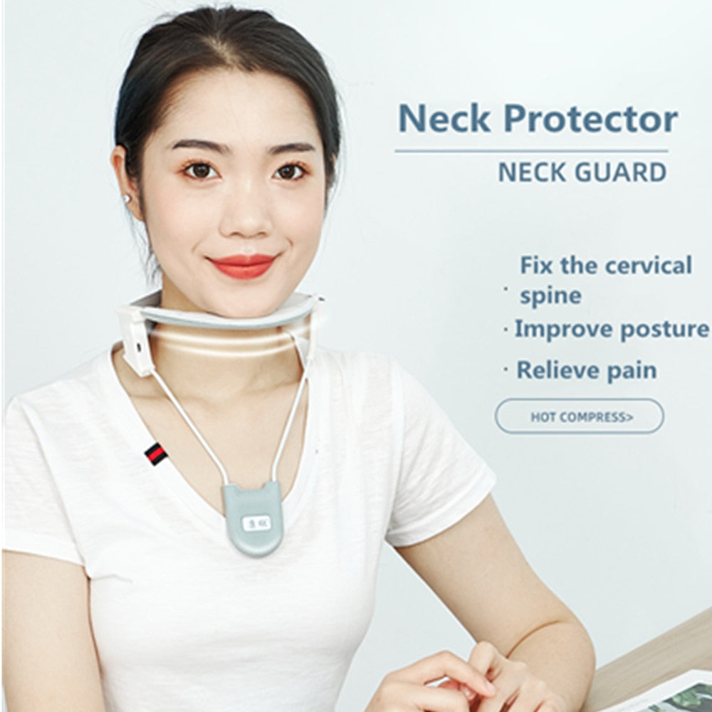 Lightweight NECK Helper Braces Pain,Supports Improving Forward Head Posture with heat  Discreet Comfortable Cervical Collar