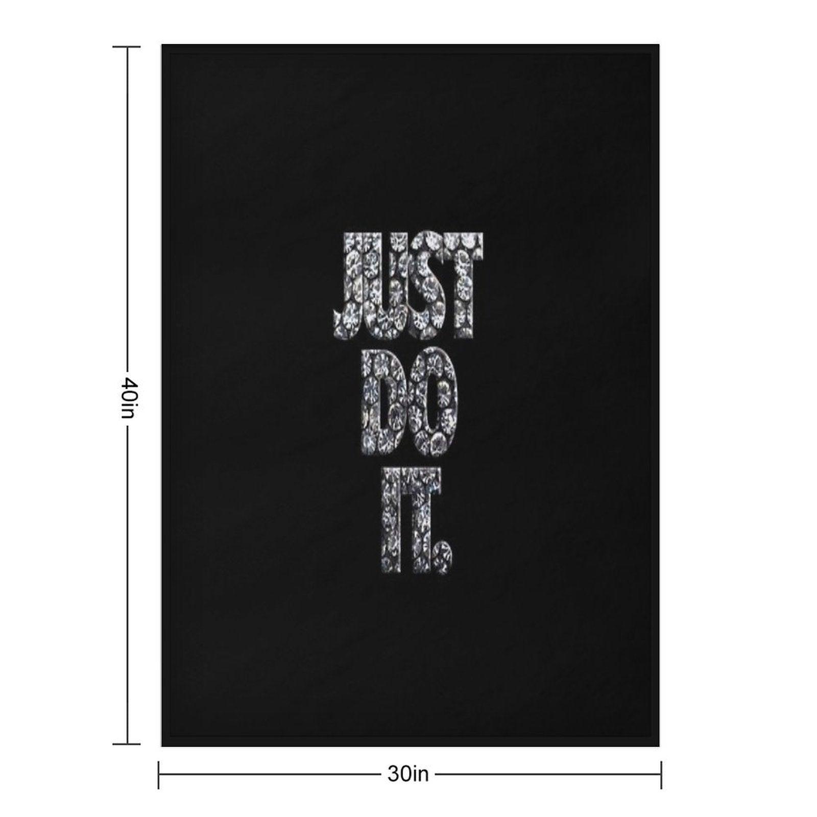 Just Do It Diamonds Throw Blanket