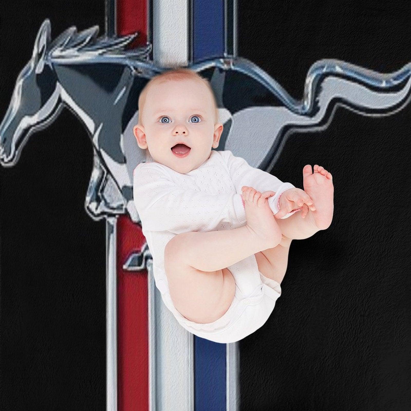 Ford Mustang Logo Throw Blanket
