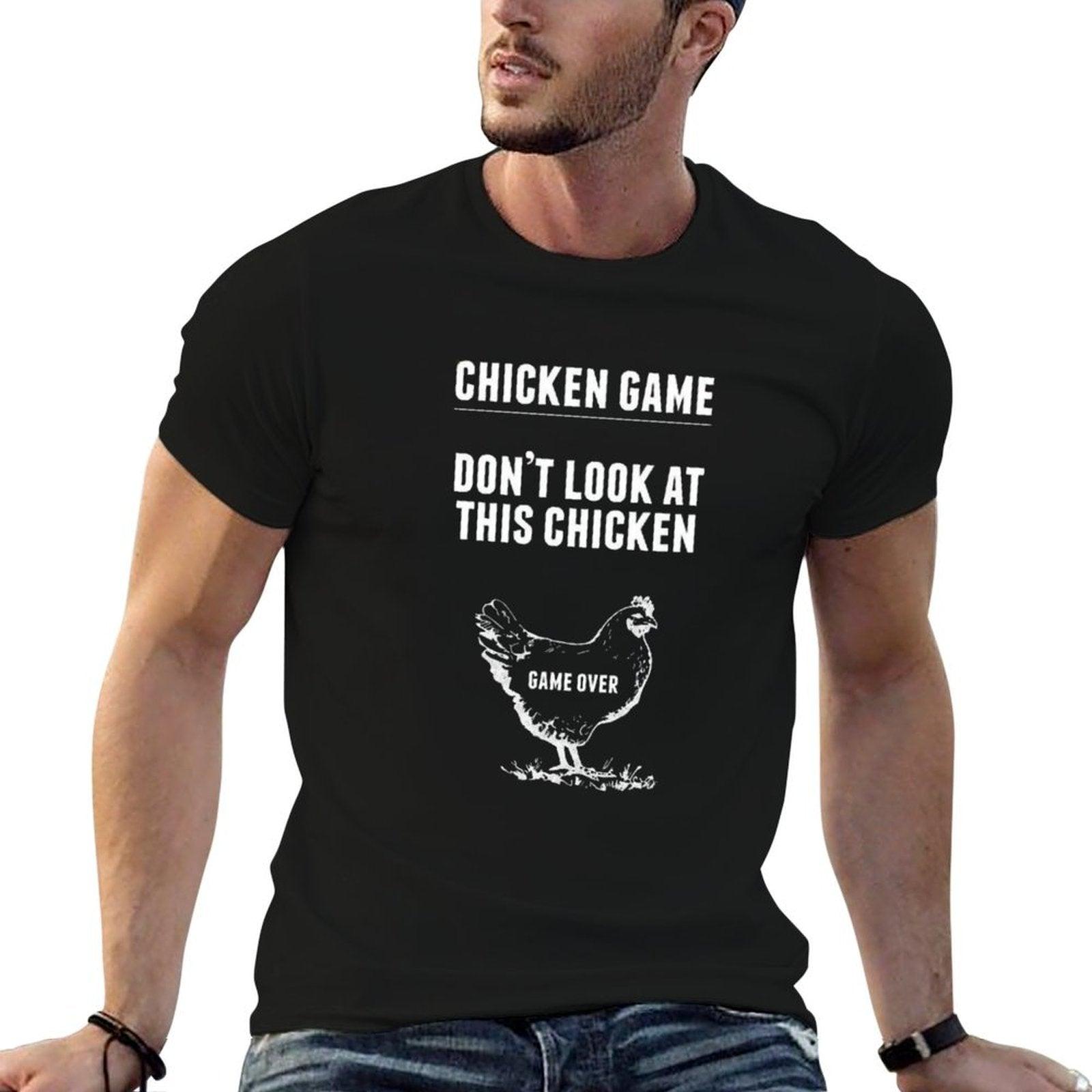 Chicken Game T-Shirt  Funny Chicken Joke  Eco-friendly Material T-Shirt