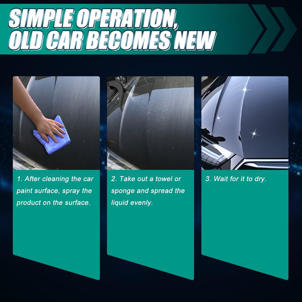 Car Coating Spray, Liquid Glass Sealing Glaze Coating Agent For Automobile Maintenance