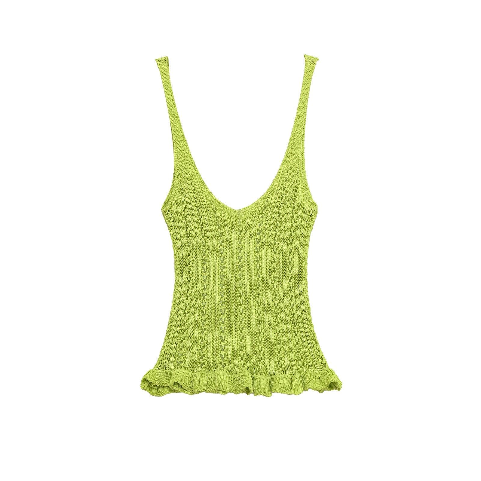 Spring New  Style Round Neck Solid Color Loose Knit Sweater for Women