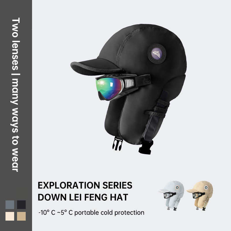 Winter ski hat warm hat men and women winter riding ear windproof plus velvet thickening pilot lei feng hat