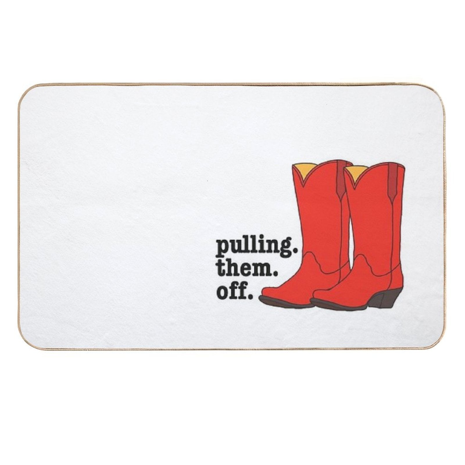 Ted’s Cowboy Boots from How I Met Your Mother  Repositionable Bath Mat