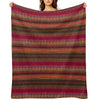 Earthy African Ombre Mud Cloth Wrinkle-free Throw Blanket