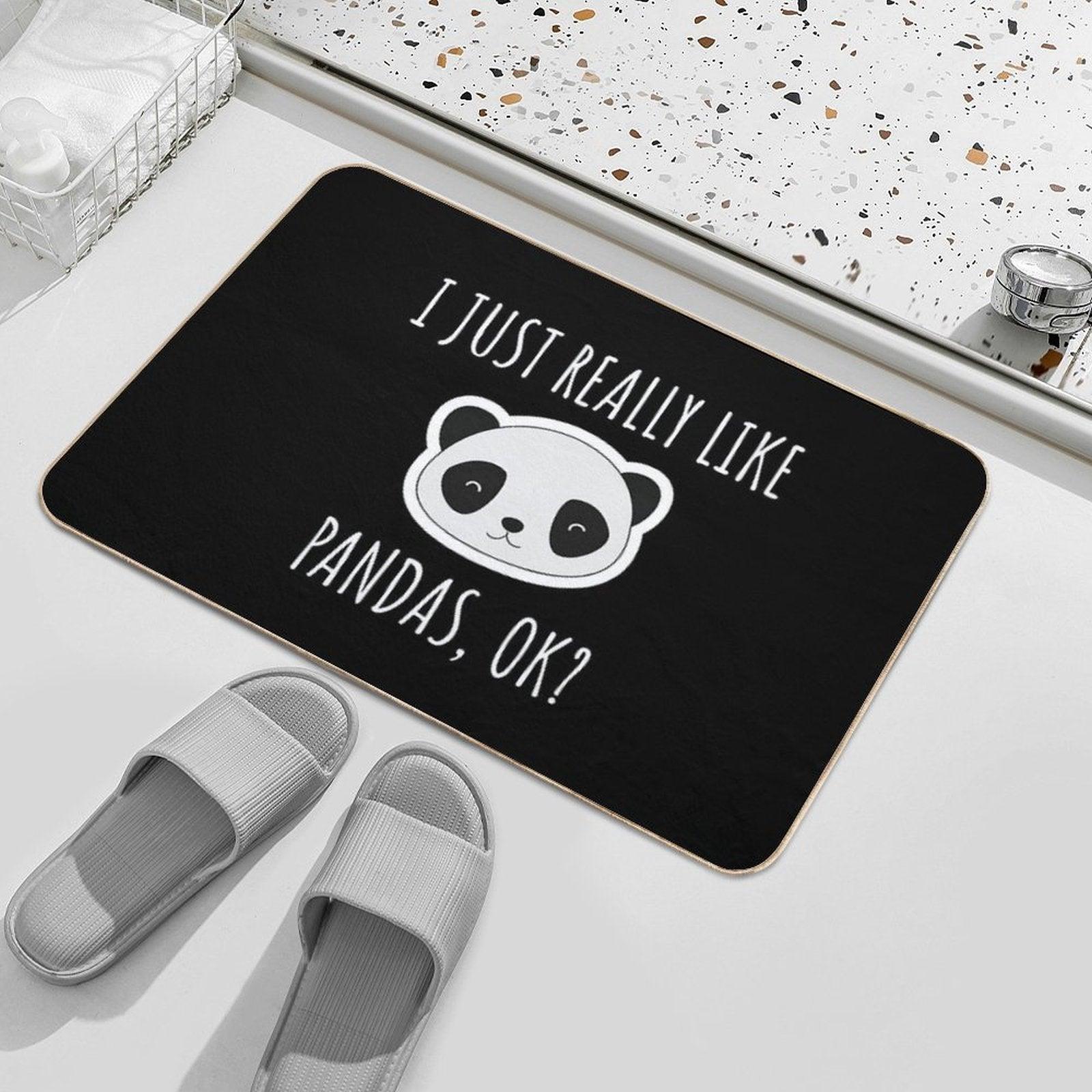 I Just Really Like Pandas, Ok Bath Mat