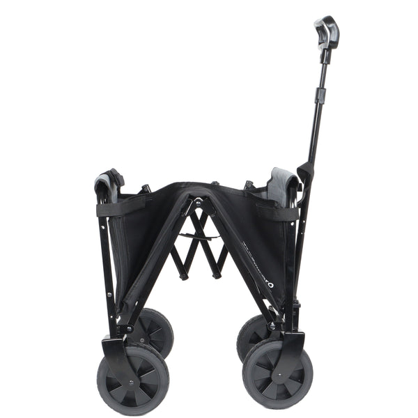 All-in-One Convertible Folding Trolley with Bench Seat and Dog Leash