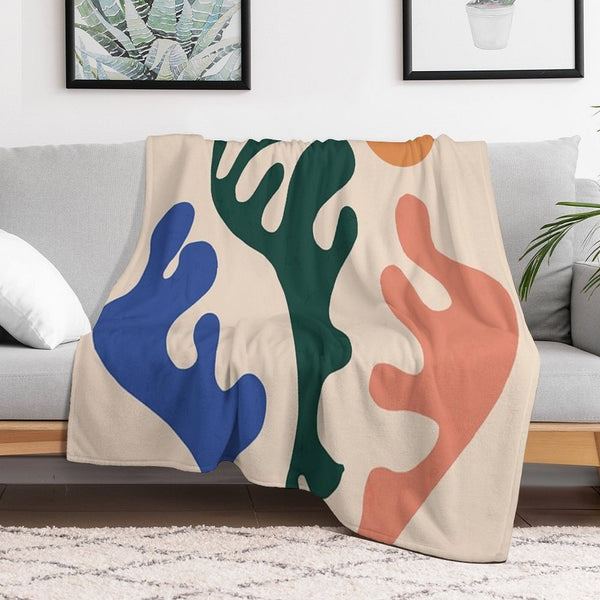 Matisse Abstract Shrink-resistant Throw Blanket