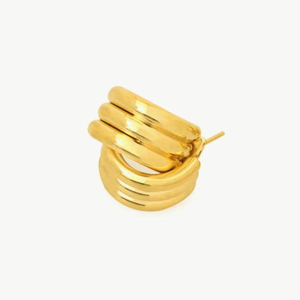Gold Line Stud Earrings - Gifts for You 'n Me