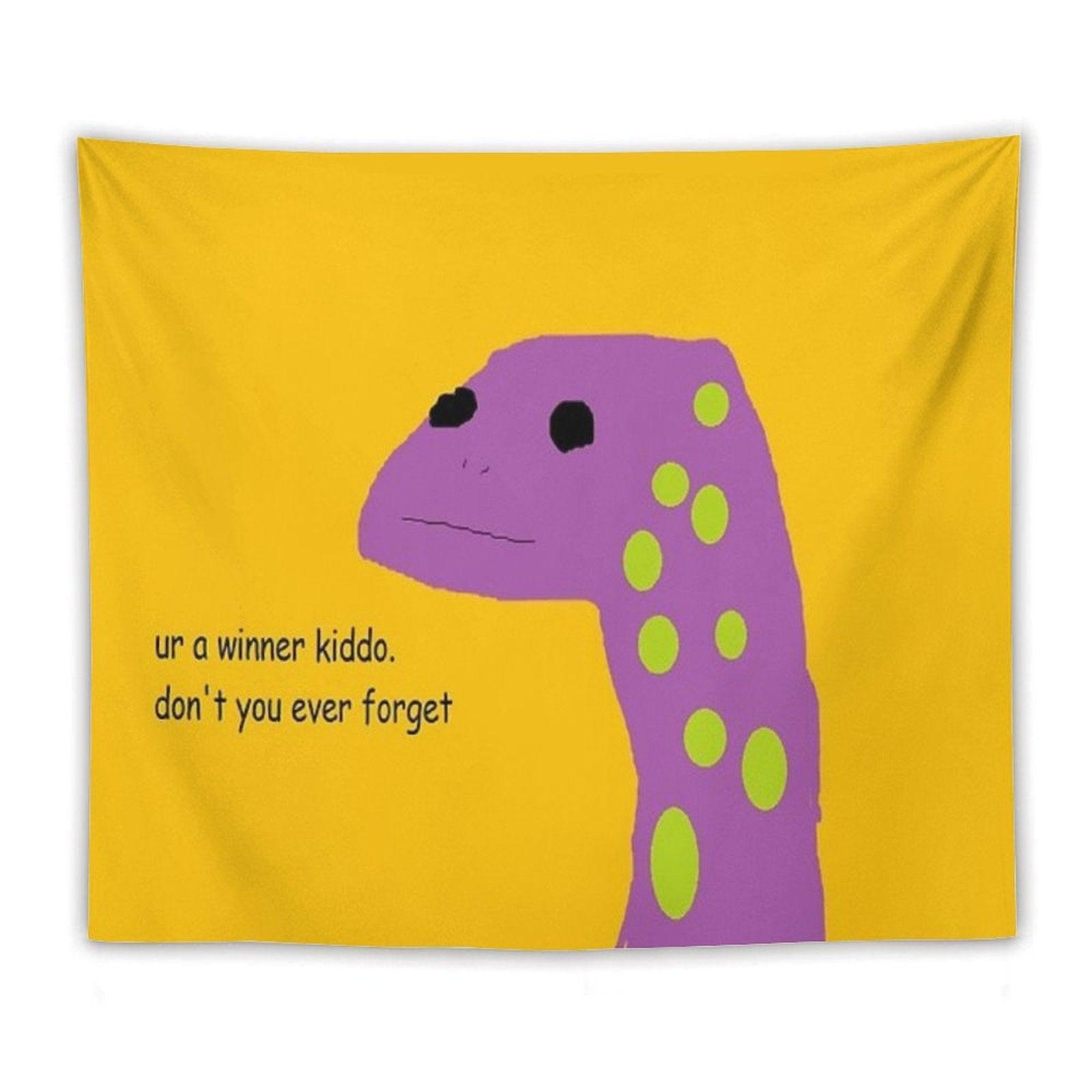 Motivational Lizard Tapestry