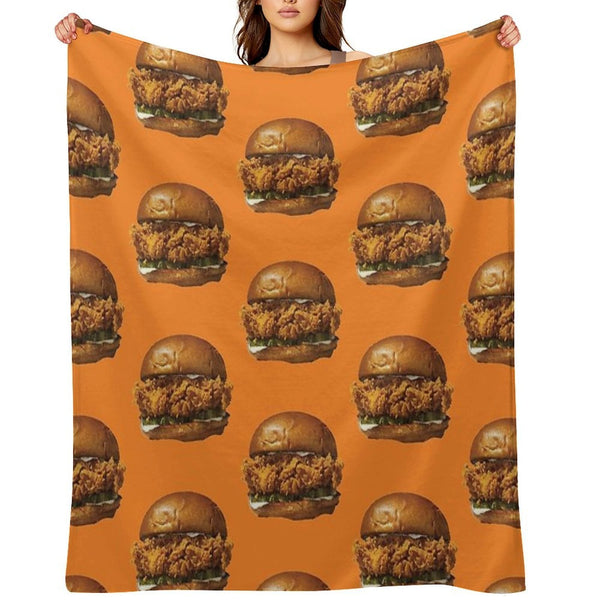 Popeyes Chicken Sandwich Compact Throw Blanket