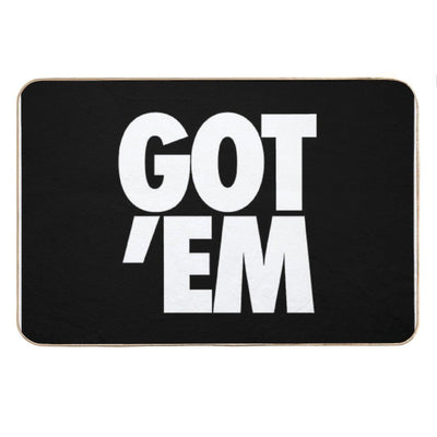 Got Em Black & White Bath Mat