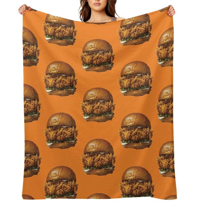 Popeyes Chicken Sandwich Compact Throw Blanket