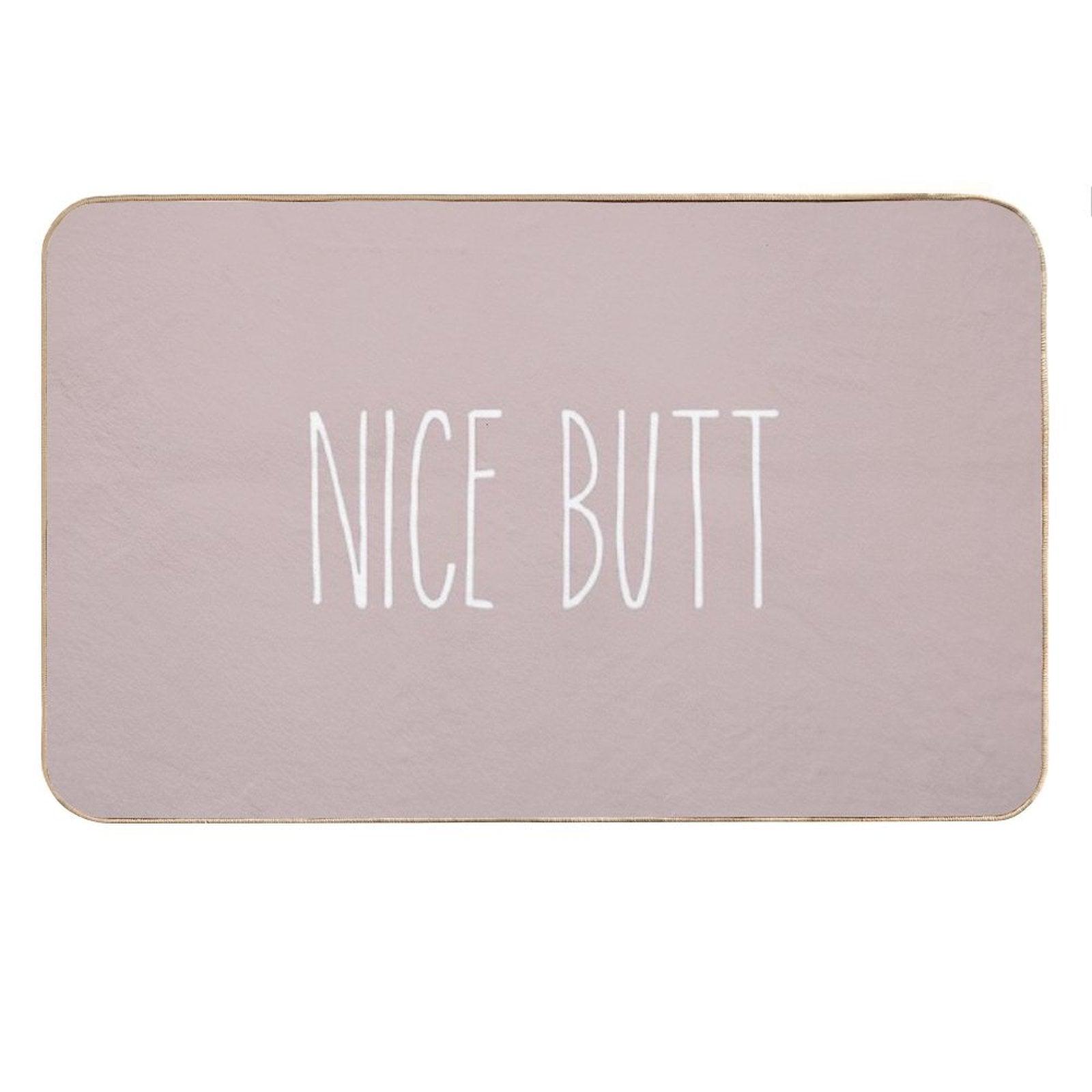 Nice Butt Matching Bath Mat And Shower Curtain Bath Mat