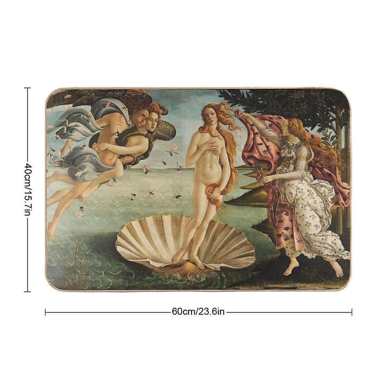 The Birth of Venus Renaissance Painting Bath Mat