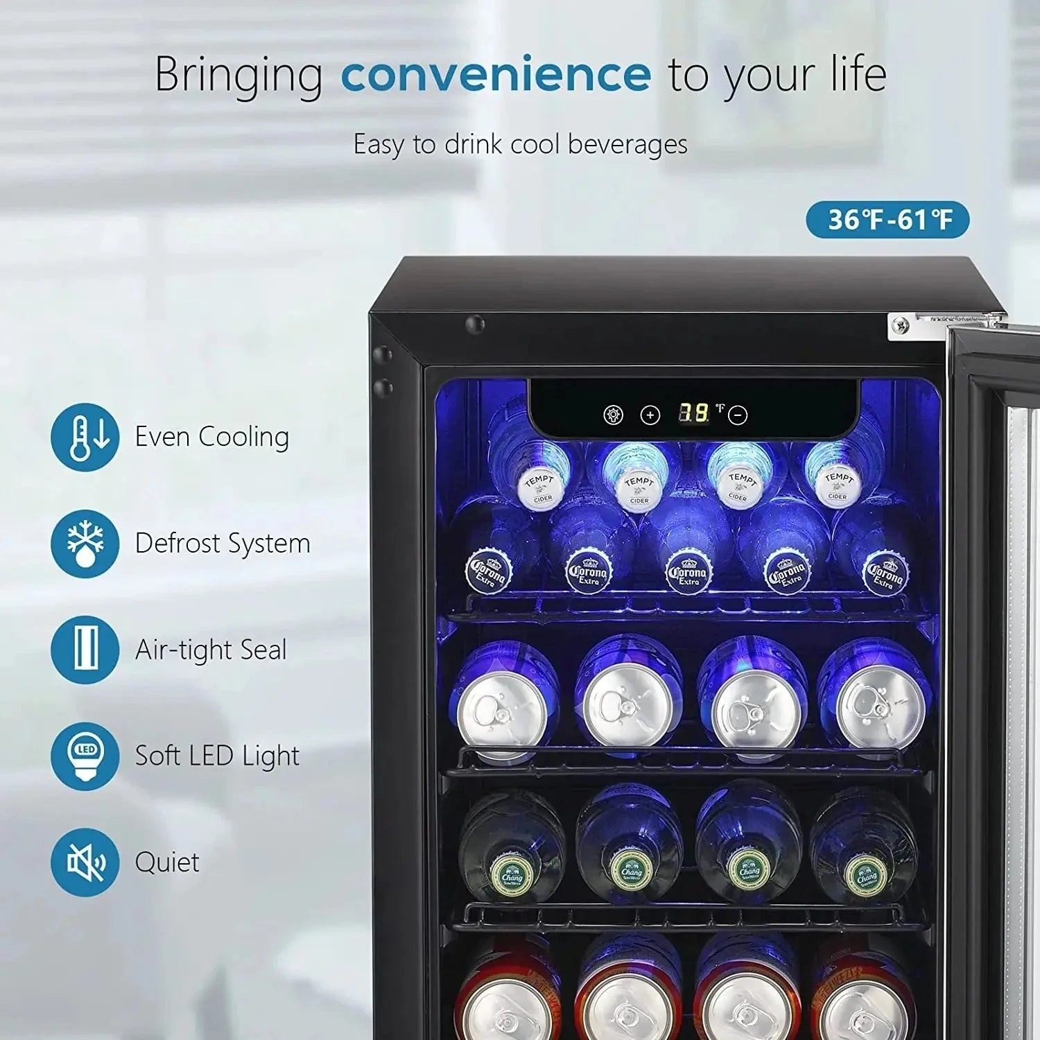 2.9 Cu.Ft Beverage Refrigerator W5885B Kismile